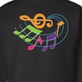 thumbnail image 3 of Inktastic Music Notes Musical Adult Sweatshirt, 3 of 4