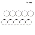 thumbnail image 2 of Masteelf 10pcs Metal Wire Keychain Cables Colored Key Ring Loops for Keychain Hanging Luggage ID 15mm ( Black ), 2 of 10