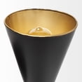 thumbnail image 7 of Mercana Eris II 7.3x12.6 Black Metal w/Gold Accent Double-Cone Wall Sconce, 7 of 7