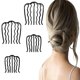 thumbnail image 4 of Pinza para horquilla para el cabello, peines laterales de metal para el cabello, horquilla para moño Updo, pinza para el cabello de aleación con dientes en forma de U, accesorios para herram, 4 of 5