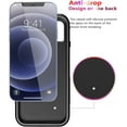 thumbnail image 2 of Diverbox for iPhone 12 Case [Shockproof] [Dropproof] [Tempered Glass Screen Protector + Camera Lens Protector],Heavy Duty Protection Phone Case Cover for Apple iPhone 12(Black), 2 of 7