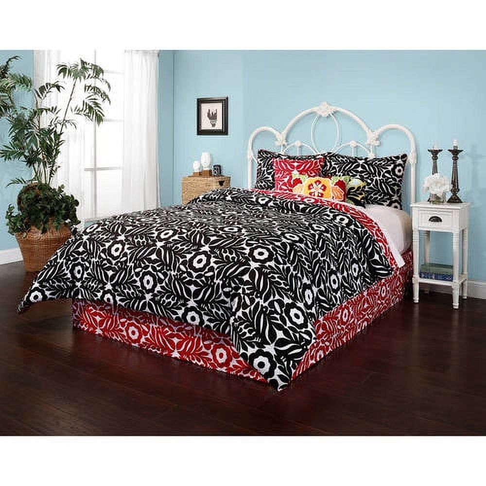 Otomi 7 Piece Printed Reversible Comforter Set