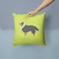 thumbnail image 2 of Carolines Treasures BB3830PW1414 Sheltie & Shetland Sheepdog Checkerboard Green Fabric Decorative Pillow, 2 of 4