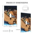 thumbnail image 3 of Haiem Ocean Scene with Noah's Ark Pattern Decorative Wall Plates, 1-Gang 5.0" x3.0", Unbreakable Thermoplastic Faceplate Cover for Decorator Receptacle Outlet & Switch-Style T, 3 of 6