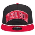 thumbnail image 2 of Men's New Era Black Washington Nationals Throwback Meshback Golfer Hat, 2 of 6