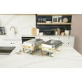 thumbnail image 6 of Alpha Living 4 Pack 8QT Chafing Dish Full Set – Stainless Steel Catering Chafer with Lids, Pans & Fuel Holders – Buffet Food Warmers for Parties, Events & Weddings – Gold Frame, 6 of 6