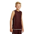 thumbnail image 4 of Sport-Tek Mesh Reversible Sleeveless Tee (YT555) Maroon, L, 4 of 6