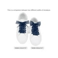 thumbnail image 2 of INSPIRE CHIC2 Pairs Flat Snow Yarn Shoelaces 2.5cm/4cm Wide Transparent Shoe Laces for Sneakers Navy Blue 110cm/43", 2 of 7