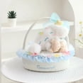thumbnail image 3 of Dibujos animados Sanrioed Animation Cinnamoroll Hello Kittys Peluche Juguete Ins Girly Heart Kawaii Canasta de flores Muñeca durmiente Regalos de vacaciones, 3 of 5