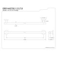 thumbnail image 2 of Kingston Brass GBS1442CS2 Berwyn 42" Grab Bar, 1-1/4" O.D, Polished Brass, 2 of 2
