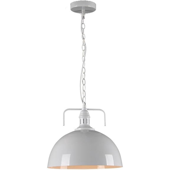Retro Semicircular Metal Pendant Light for Kitchen Island, Industrial Dome Pendant Lighting for Dining Room, Vintage American Pendant Lamp, Rustic Farmhouse Pendant Light Fixture