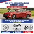thumbnail image 2 of 15-inch Hubcaps Wheel Covers Fit for 2016-2022 Toyota Prius & 2017-2022 Prius Prime & 2020-2024 Corolla Hybrid Wheel Rim Covers, Snap On Installation Set of 4 Pcs (Silver&Black), 2 of 7