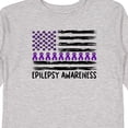 thumbnail image 4 of Inktastic Epilepsy Awareness Purple Ribbons and Flag Boys or Girls Long Sleeve Toddler T-Shirt, 4 of 5