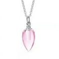thumbnail image 1 of Colorful Cone Bottle Aroma Essential Oil Diffuser for Womens Perfume Vial Pendant Necklace Jewelry Ash pendant necklace, 1 of 5