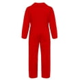 thumbnail image 2 of Fldy Kids Boys' Dance Coveralls Long Sleeves Zipper Jumpsuit Overalls One Piece Suit Street Dance Red 12, 2 of 5