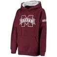 thumbnail image 2 of Youth Maroon Mississippi State Bulldogs Big Logo Pullover Hoodie, 2 of 4