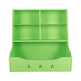 thumbnail image 2 of Durable PVC Book Shelf with 4 Vertical Compartments and Spacious Top Platform for Organizing Kids' Books, Magazines, and Toys, 2 of 6