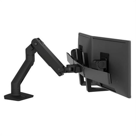 UPC: 0698833084481 | Ergotron HX – Mounting kit (handle  articulating arm  desk clamp mount  grommet mount  2 pivots  mounting hardware  extension part  hinge bow) – for 2 monitors – matte black – screen size: up to 32