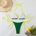 thumbnail image 6 of Warop Women's High-Waisted Drawstring Adjustable Push-Up Bikini Set, Two-Piece Swimsuit for Beach and Vacation, 6 of 7