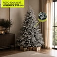 thumbnail image 2 of Árbol de Navidad Nevado Artego Eastern Hemlock 220cm 2400 RAMAS de densidad PREMIUM, 2 of 8