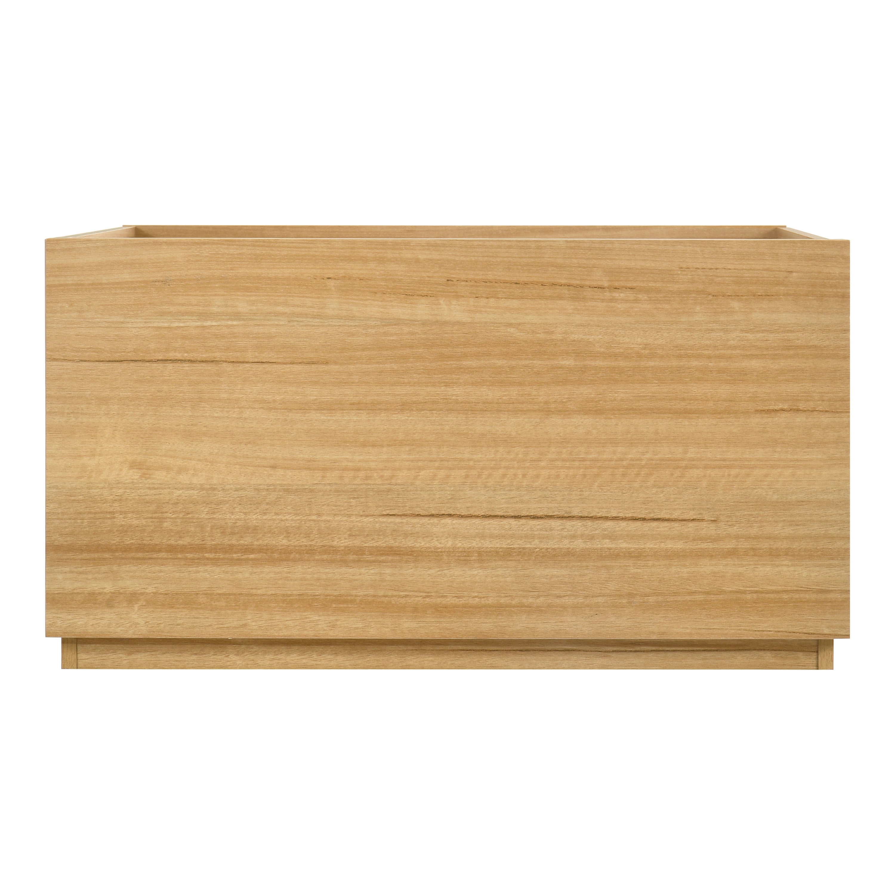 Furniture of America Afra Modern Wood 2-Drawer Square Storage Coffee Table, Natural