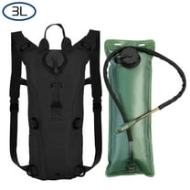 TeqHome Hydration Bladder 3 Liter Water Backpack for Hiking Camping Outdoor Black