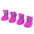 thumbnail image 2 of Botas impermeables para mascotas, 4 piezas de silicona para perros y mascotas, zapatos impermeables para mascotas, zapatos antideslizantes para la lluvia impulsados por el rendimiento, 2 of 8