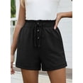 thumbnail image 6 of ANRABESS High Waisted Shorts for Women Summer Drawstring Paperbag Waist Shorts, Loose Wide Leg Lounge Beach Shorts with Pockets, 6 of 8