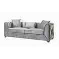 thumbnail image 5 of Modern Silver Wood Sofa for Living Room (220×80×75cm), 5 of 5