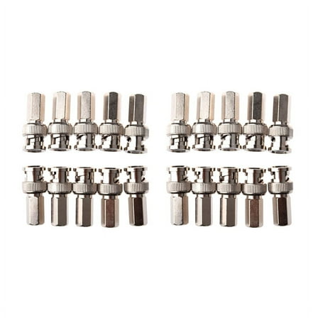 Twist-On BNC Male Coax Connectors CCTV RG59 Pack of 20
