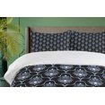 thumbnail image 4 of Ambesonne Dark Blue Duvet Cover Sets, Vintage Royal Damask, 2-King, Pale Blue Dark Blue, 4 of 7