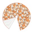 thumbnail image 3 of Balery Corgi Animal Printed Christmas Tree Skirt , Merry Christmas Party Christmas Tree Decoration,Adjustable Tree Skirt-36", 3 of 8