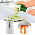 thumbnail image 2 of DGQPLPD 2PC Vegetable Spiralizer, Zucchini Noodle Maker, Spiralizer Noodle Maker, Zucchini Spiraler, Spiral Vegetable Cutter, Handheld Zucchini Spiralizers, 2 of 9