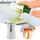 thumbnail image 2 of Cortador funcional de verduras de acero inoxidable para zanahorias y pepinos con diseño de embudo, 2 of 8