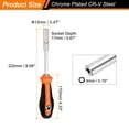 thumbnail image 2 of Uxcell 1/4" Metric Nut Drivers 4mm Hex Nut Driver Screwdriver with Anti-slip Handle, 2 of 7