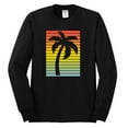 thumbnail image 2 of Tropical Palm Tree Silhouette | Mens Pop Culture Long Sleeve T-Shirt, Black, Small, 2 of 4
