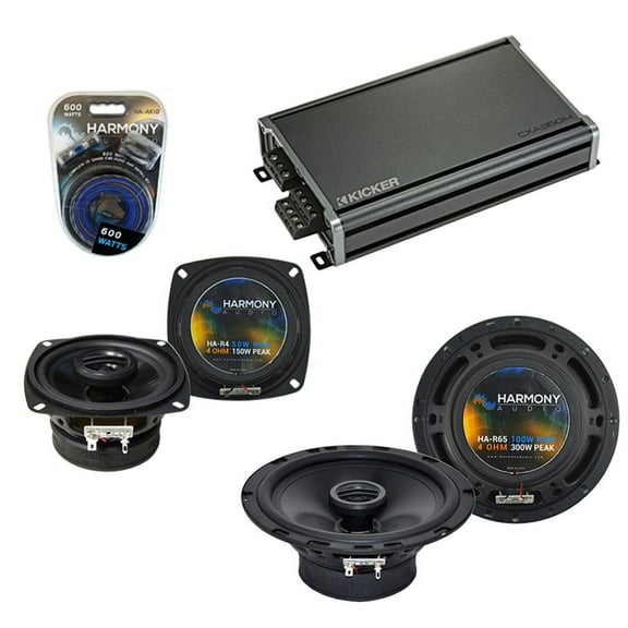 Fits Subaru Forester 2005-2008 OEM Speaker Upgrade Harmony R65 R4 & CXA360.4 Amp