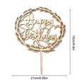 thumbnail image 5 of Bewildely 5 piezas suministros de decoración de pasteles feliz cumpleaños herramientas de para hornear velas de cumpleaños banderines decoración Kits de decoración para fiestas JM01360 Bewildely HA011938-02, 5 of 5