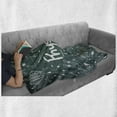 thumbnail image 6 of School Soft Flannel Fleece Blanket, Physics Science Education Theme Mathematical Formula Equation on School Board, Cozy Plush for Indoor and Outdoor Use, 50" x 60", Army Green White, by Ambesonne, 6 of 6