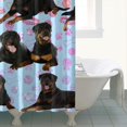 thumbnail image 4 of Rottweiler Dogs Shower Curtain 72"x84" ,Bathroom Decorative Shower Curtains Set with 12 Hooks,Modern Waterproof Washable Shower Curtain, 4 of 6