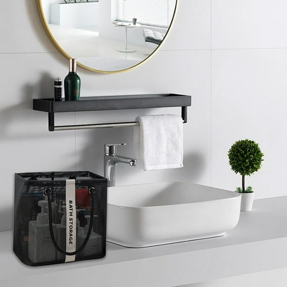 XYAIYT Portable Bathroom Storage Basket Organizer Shower Caddy Long Lasting and Versatile Bath Basket for Home Use Water Resistant Toiletries Holder with Quick Drainage System