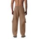 thumbnail image 4 of Pantalones de trabajo para hombre, de color liso, con cordón, cintura elástica y múltiples bolsillos, 4 of 6