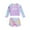 Light Purple, variant on Emy Dola 4-7T Girls Rashguard 2 Pieces Long Sleeve Swimsuit Swimwear with Shorts Toddler 2-pieces Bathing Suit Beachwear