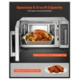 thumbnail image 3 of Countertop Microwave Oven 0.9 Cu Ft, 1000W Stainless Steel Digital Microwave, 10 Presets, 5 Levels, Multi-Lock Door, Easy Clean, Commercial Use, 3 of 9