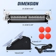 thumbnail image 4 of Nilight 12LED Traffic Advisor Strobe Light Bar Red Emergency Warning Hazard Safety Dash Front/Rear Windshield Flashing Lights for Cars Trucks, 4 of 7