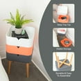 thumbnail image 2 of End Table with 3 Square Stacking Storage Bins, 2 of 21