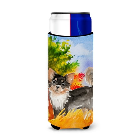 

Carolines Treasures CK1937MUK Fall Chihuahua Michelob Ultra Hugger for slim cans Slim Can multicolor