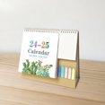 thumbnail image 1 of Calendario de escritorio en inglés, 3,5 x 7,3 x 10,2 pulgadas, calendario perpetuo, calendario de escritorio plegable con día, fecha, mes y notas para oficina, planificación, horario, aula,, 1 of 8