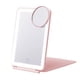 thumbnail image 1 of Espejo de maquillaje LED Salvador Espejo de maquillaje de viaje portátil plegable compacto con 72 luces LED Espejo Redondo rosa, 1 of 9