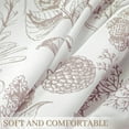 thumbnail image 5 of Lapalife Floral Sheer Curtains, 63 inch Length 2 Panels Brocade Cotton French Farmhouse Light Filtering Window Sheers, Dusty Pink, 5 of 8